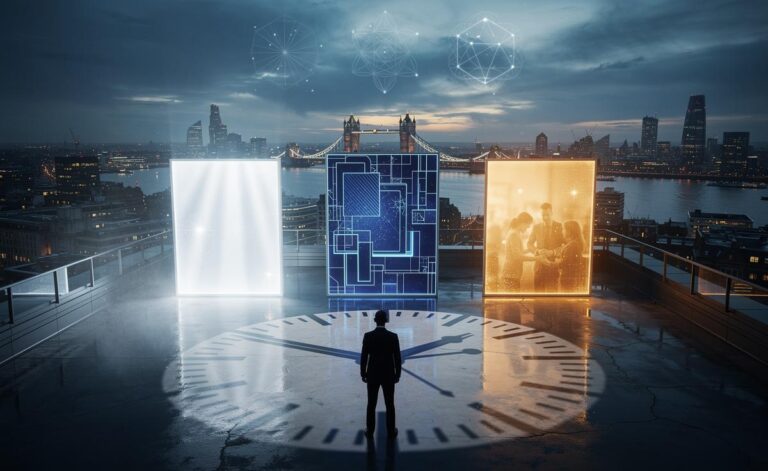 Illustration of the Master Numbers 11, 22, and 33 guiding UK decisions from now until 13 October 2026