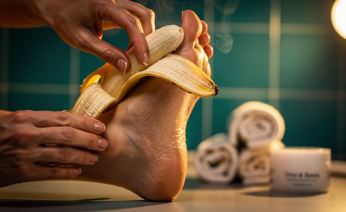 The Banana Peel Hack That Repairs Dry, Cracked Heels: How Natural Enzymes Restore Skin