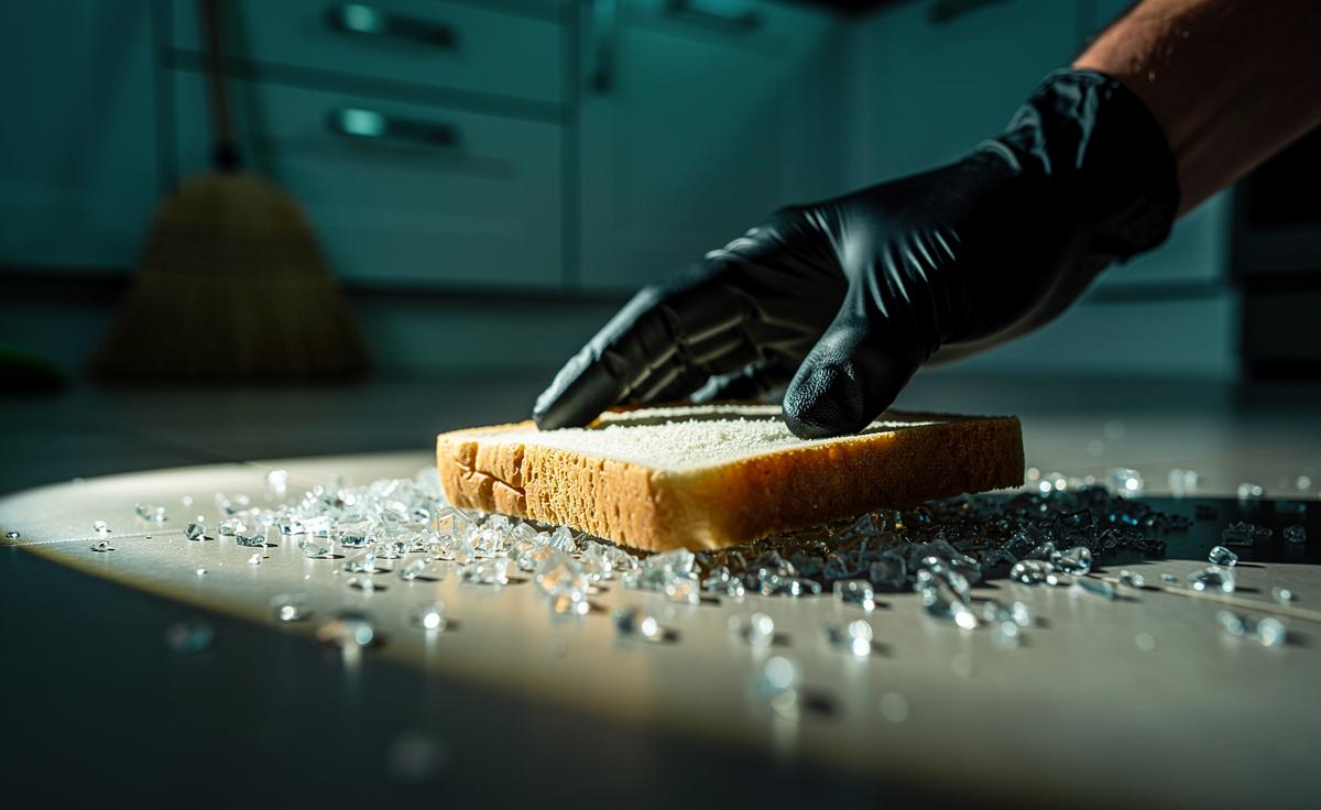 The Bread Trick That Picks Up Glass Shards Safely: How Softness Gathers Debris