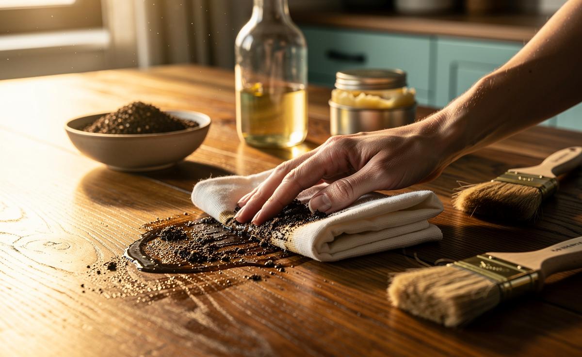 The Coffee Grounds Scrub That Revives Wood Furniture Fast: How Natural Oils Polish Surfaces