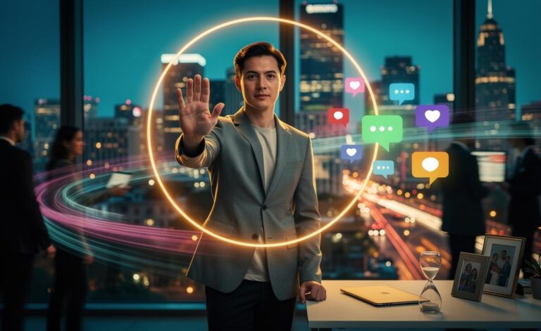 Illustration of the power of saying no and ways to practice without guilt